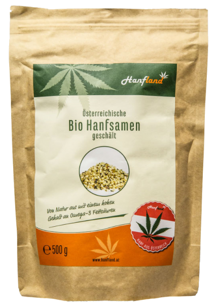 Hanfsamen geschält BIO 500g